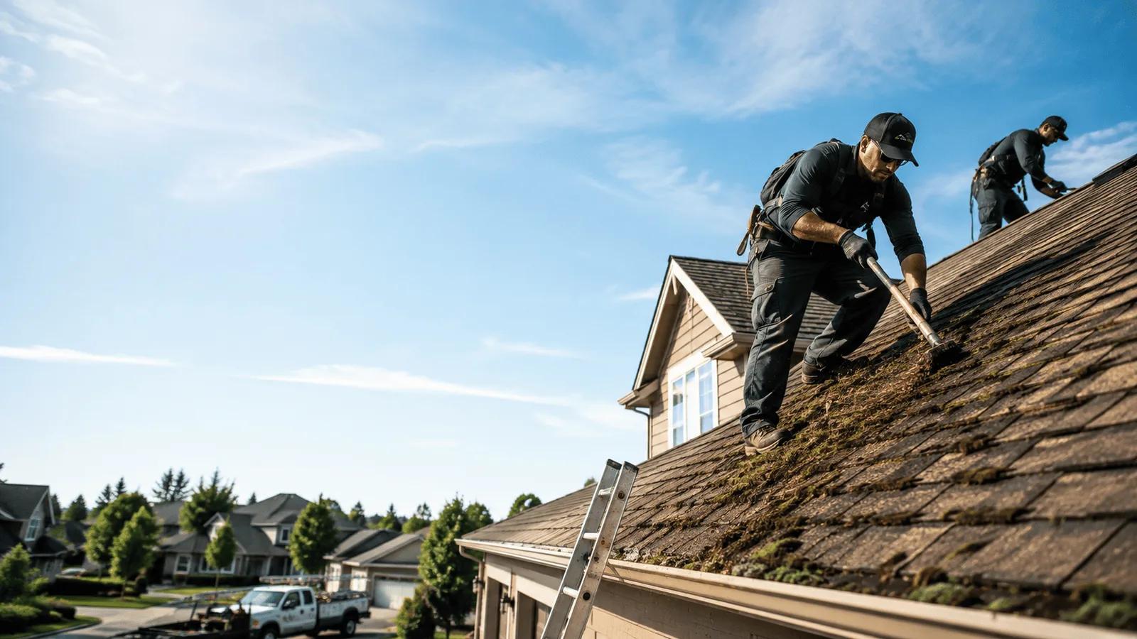Roof Moss Removal in Shirley, IL near me